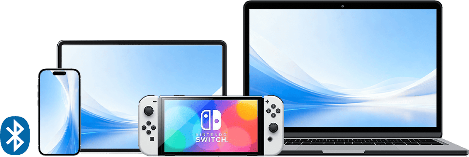 L08 Bluetooth mobile gaming controller compatible with smartphones, tablets, PCs and Nintendo Switch